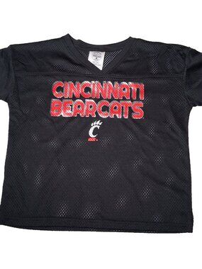 Cincinnati Bearcats Football Jersey Boys M 7/8 Black Mesh College Football
